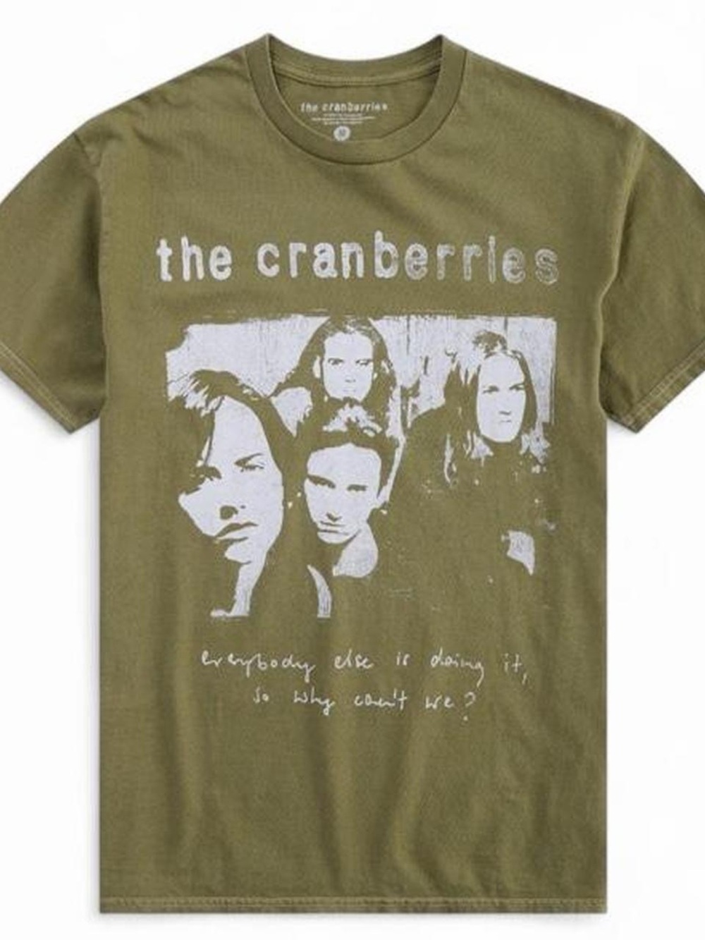 The Cranberries Olive Graphic Tee